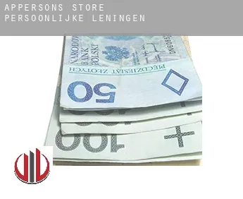 Appersons Store  persoonlijke leningen