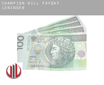 Champion Hill  payday leningen