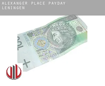 Alexanger Place  payday leningen