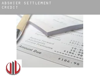 Abshier Settlement  credit