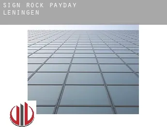 Sign Rock  payday leningen