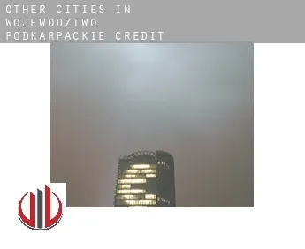 Other cities in Wojewodztwo Podkarpackie  credit