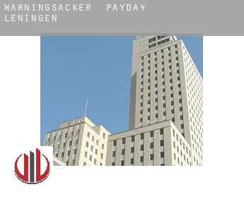 Warningsacker payday leningen