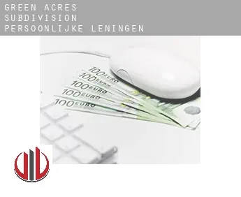 Green Acres Subdivision  persoonlijke leningen