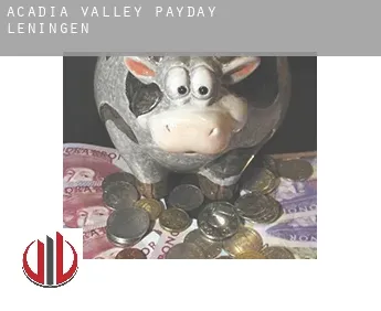 Acadia Valley  payday leningen