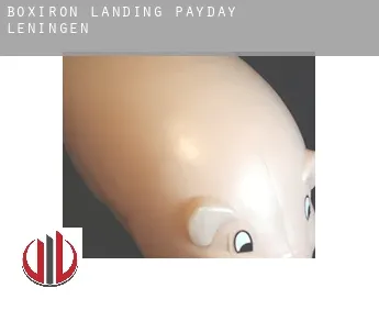 Boxiron Landing  payday leningen