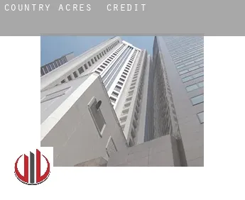 Country Acres  credit