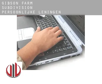 Gibson Farm Subdivision  persoonlijke leningen
