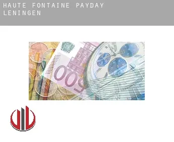 Haute Fontaine  payday leningen