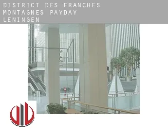 District des Franches-Montagnes  payday leningen