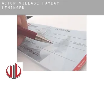 Acton Village  payday leningen