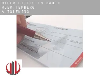 Other cities in Baden-Wuerttemberg  autolening